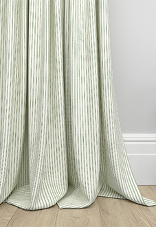 Laura Ashley Candy Stripe, Bottle Green - Made to Measure Curtains